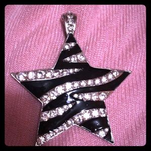 Zebra star pendant